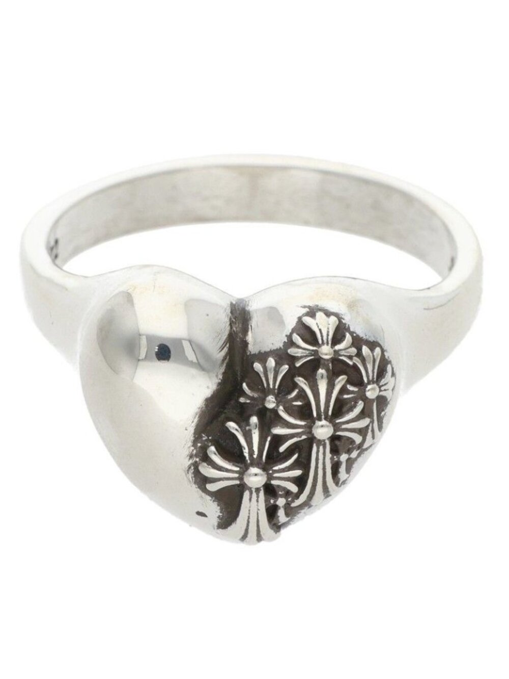 Chrome Hearts I P Heart Silver Ring